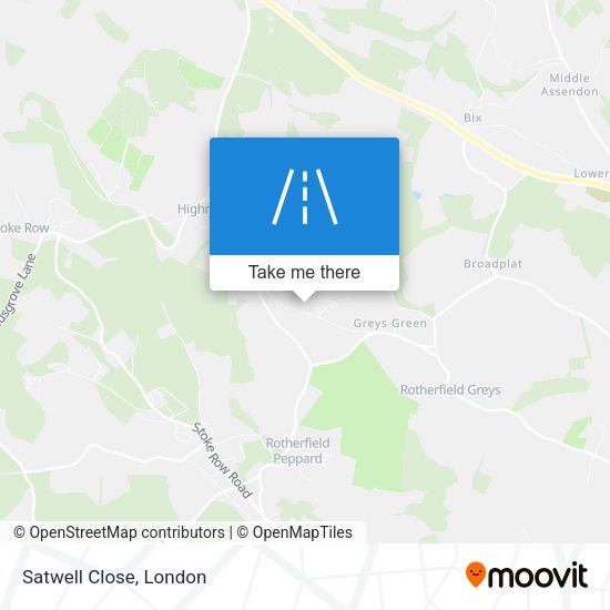 Satwell Close map