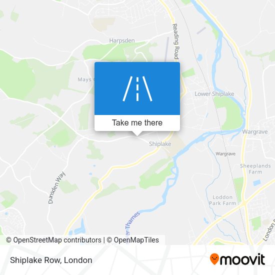 Shiplake Row map