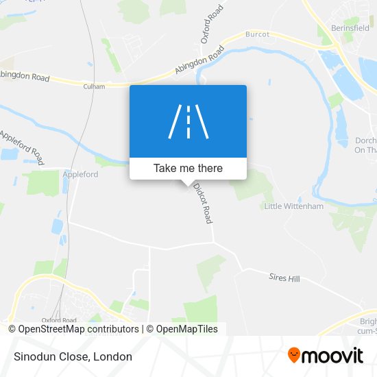 Sinodun Close map