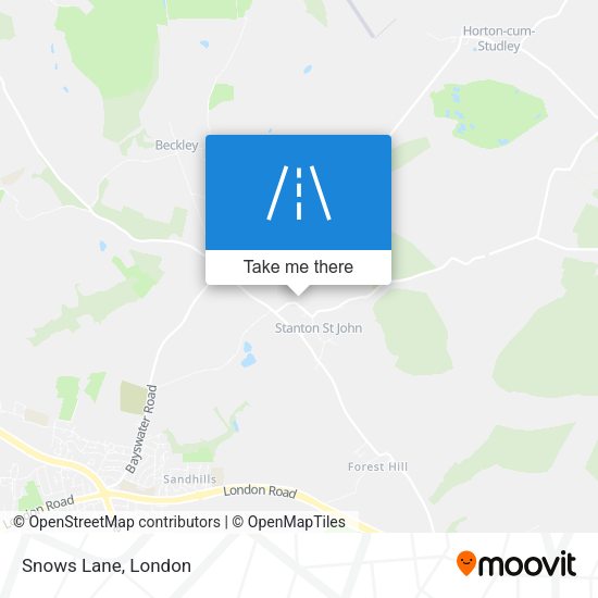 Snows Lane map