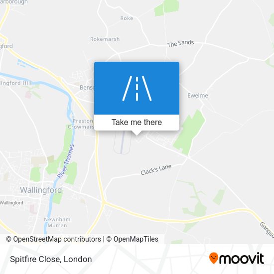 Spitfire Close map