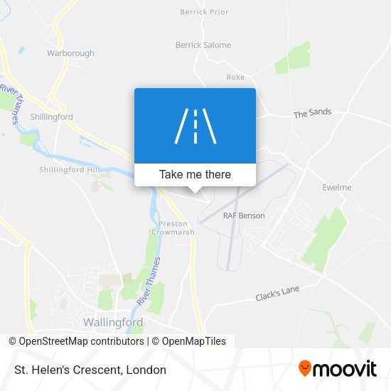 St. Helen's Crescent map