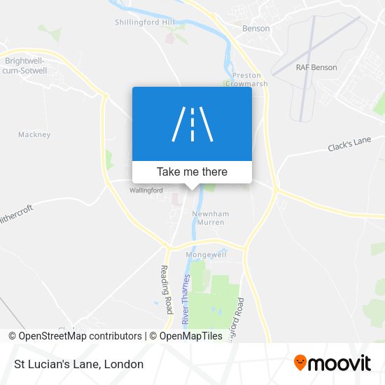 St Lucian's Lane map