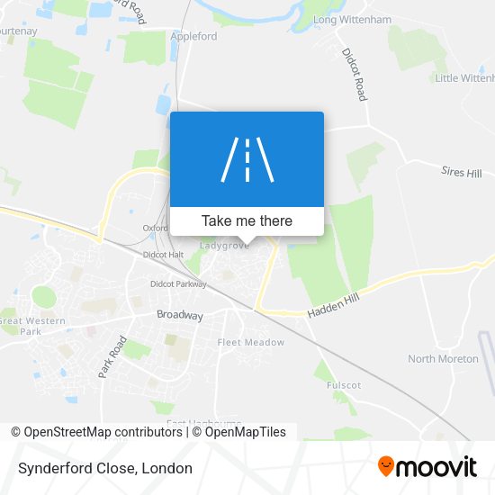 Synderford Close map