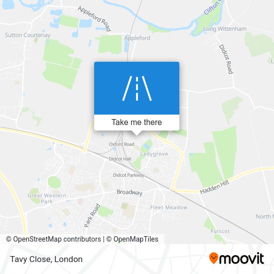 Tavy Close map