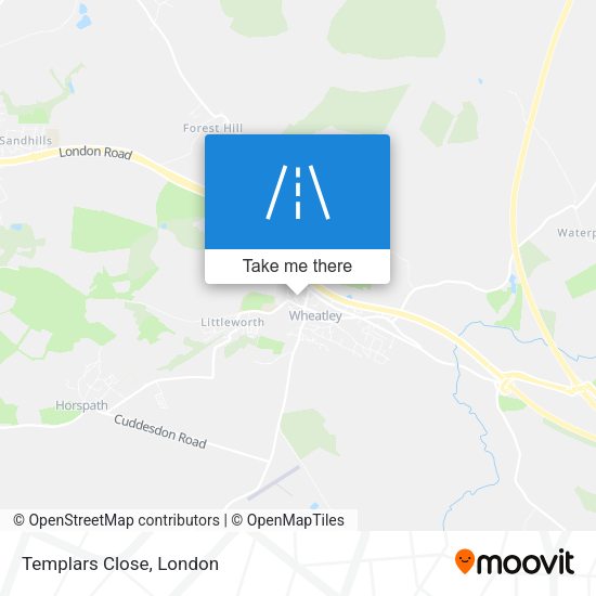 Templars Close map