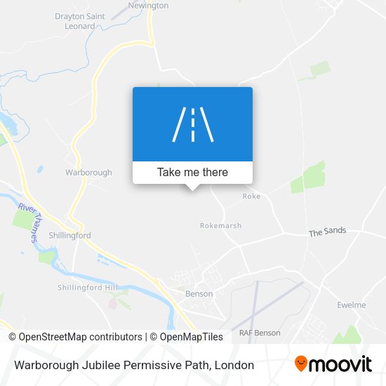 Warborough Jubilee Permissive Path map