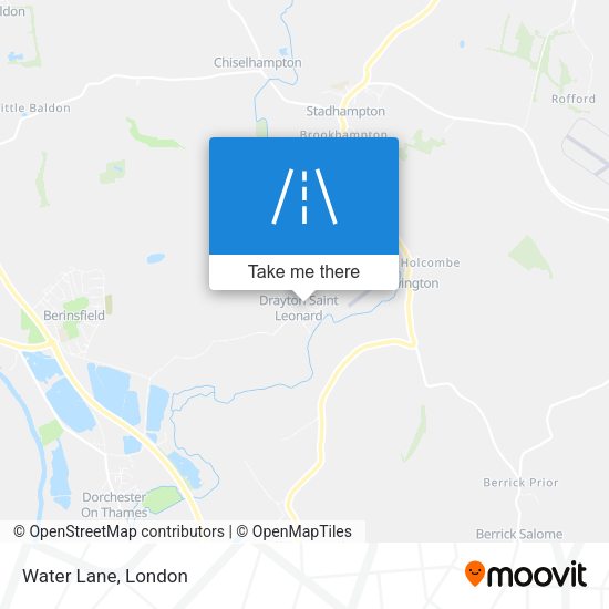 Water Lane map