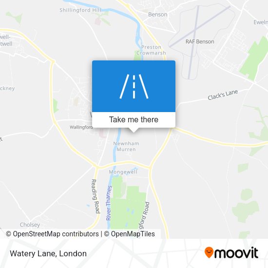 Watery Lane map