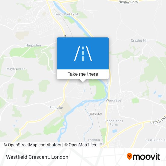 Westfield Crescent map