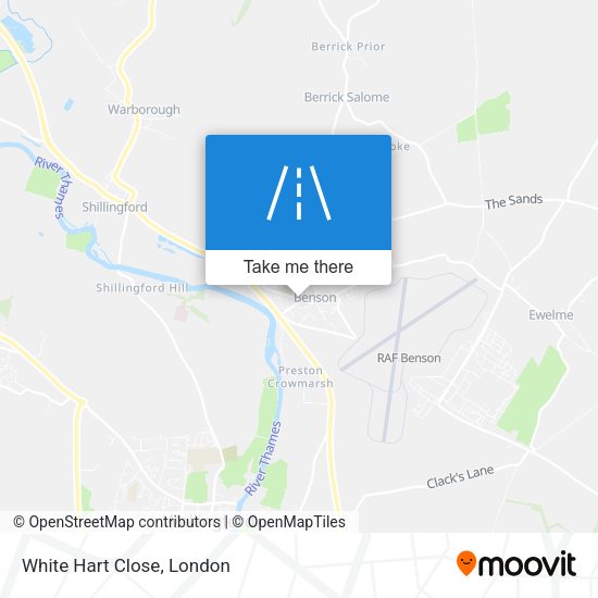 White Hart Close map