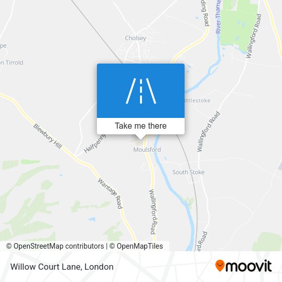 Willow Court Lane map