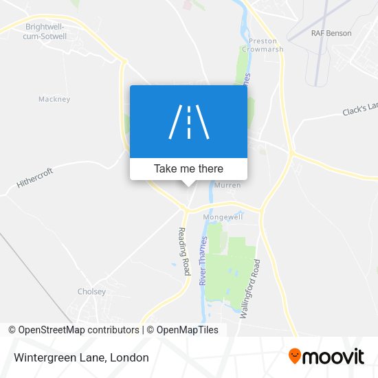 Wintergreen Lane map