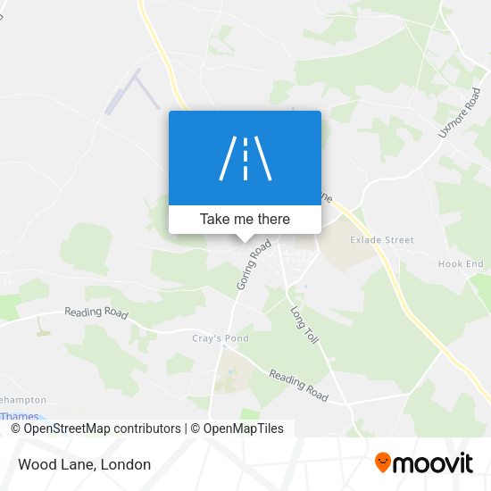 Wood Lane map
