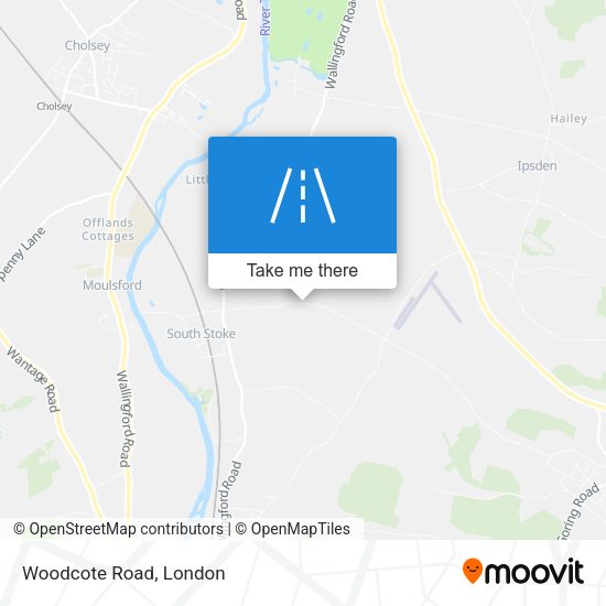 Woodcote Road map
