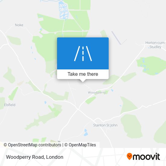 Woodperry Road map