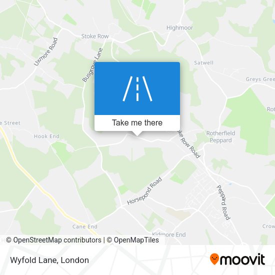 Wyfold Lane map