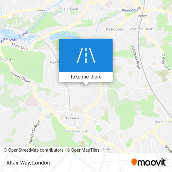 Altair Way map