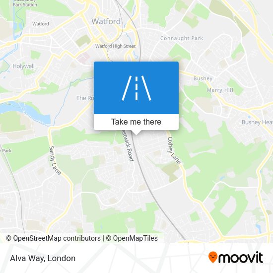Alva Way map