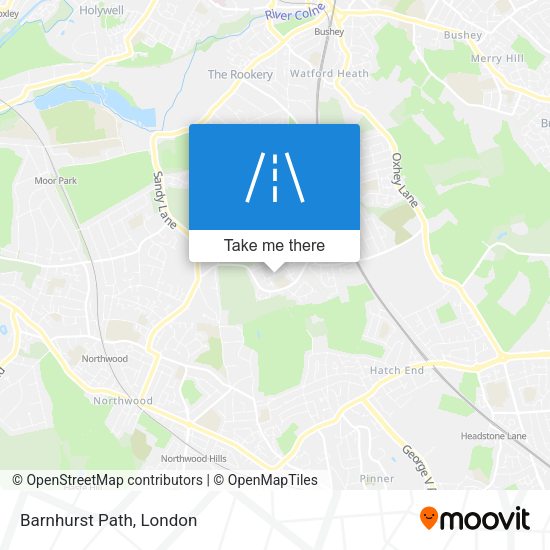 Barnhurst Path map