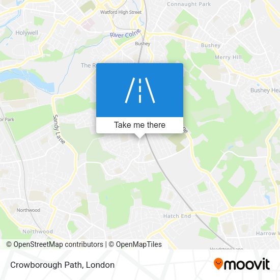 Crowborough Path map
