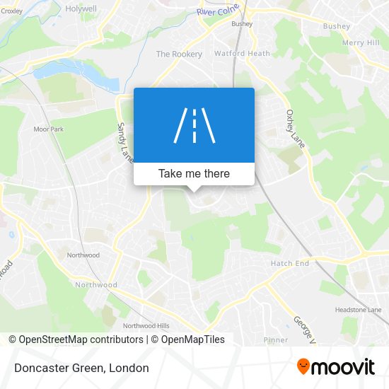 Doncaster Green map