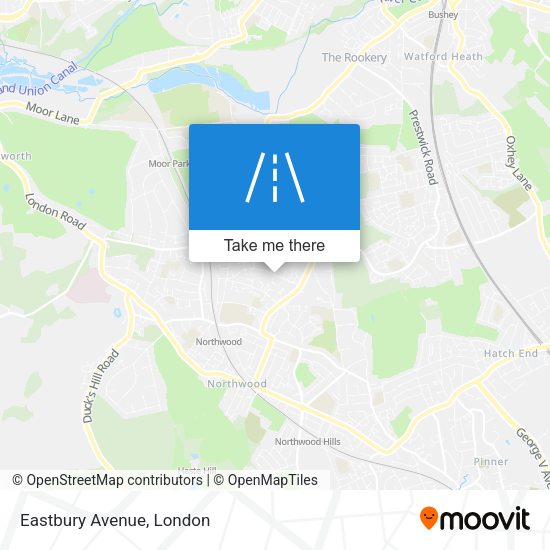 Eastbury Avenue map