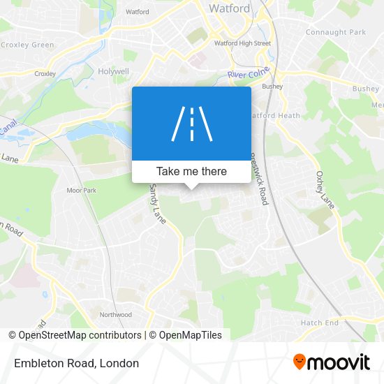 Embleton Road map