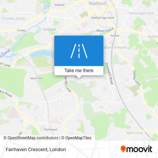 Fairhaven Crescent map