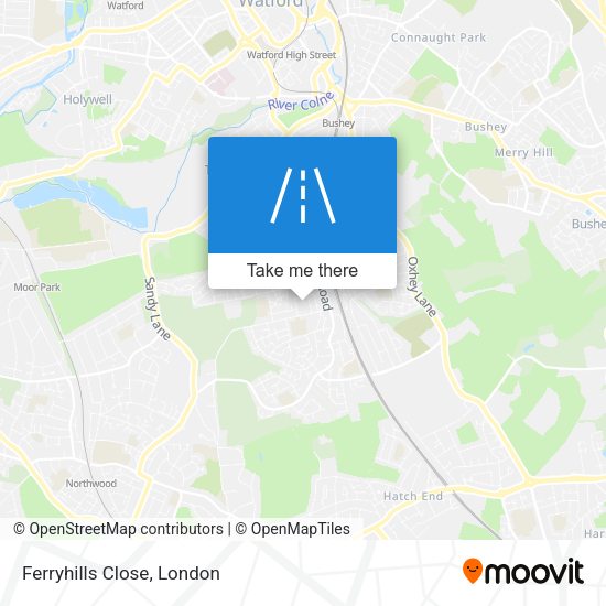 Ferryhills Close map