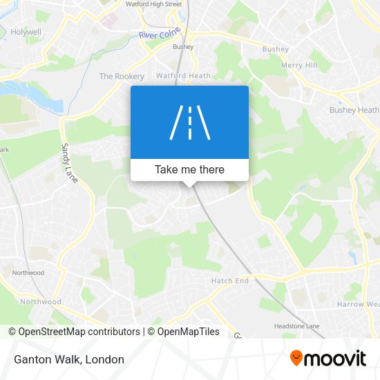 Ganton Walk map