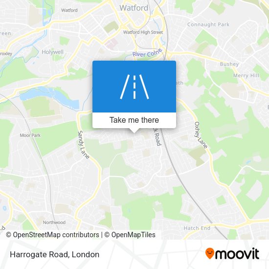 Harrogate Road map