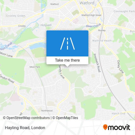 Hayling Road map