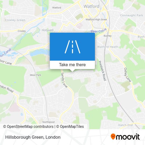 Hillsborough Green map