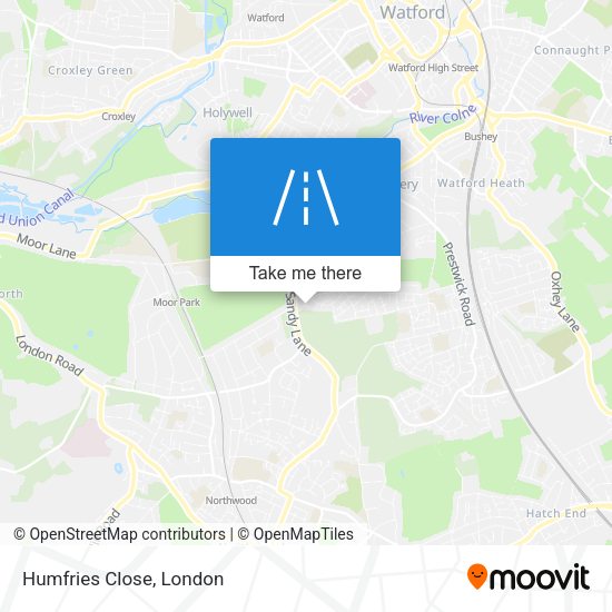 Humfries Close map