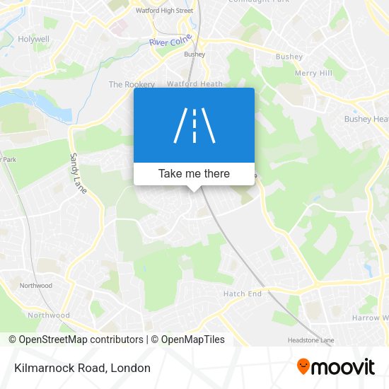 Kilmarnock Road map