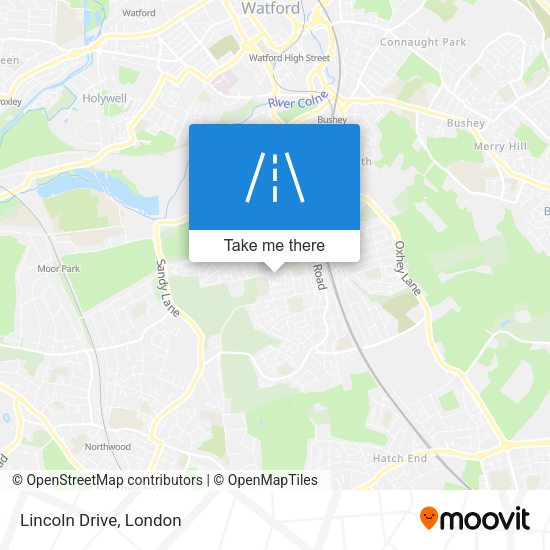 Lincoln Drive map