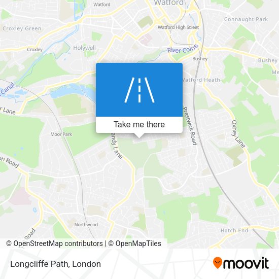 Longcliffe Path map