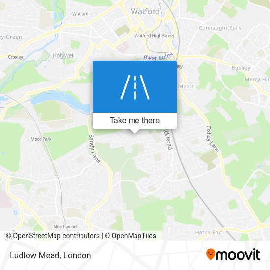 Ludlow Mead map