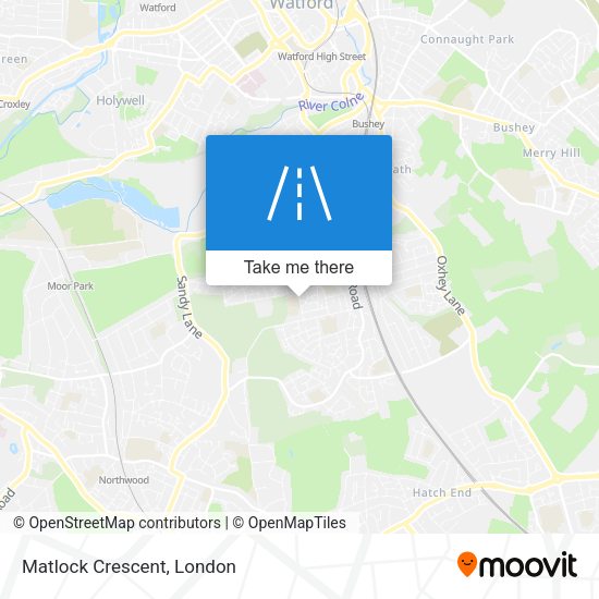 Matlock Crescent map