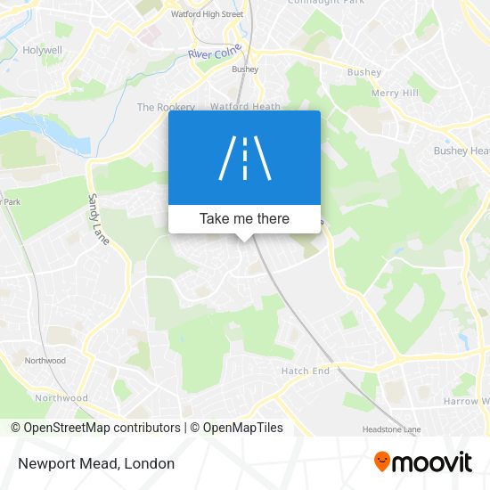 Newport Mead map
