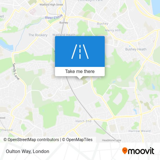 Oulton Way map