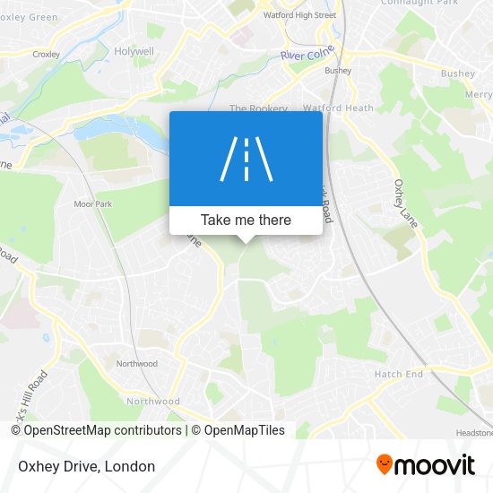 Oxhey Drive map