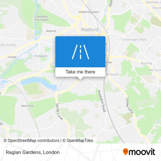 Raglan Gardens map