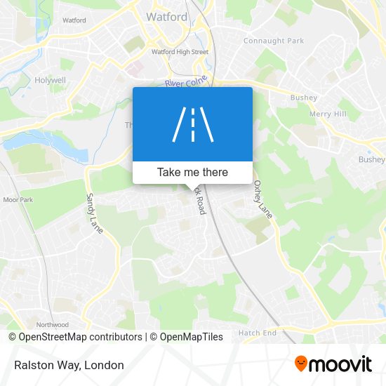 Ralston Way map