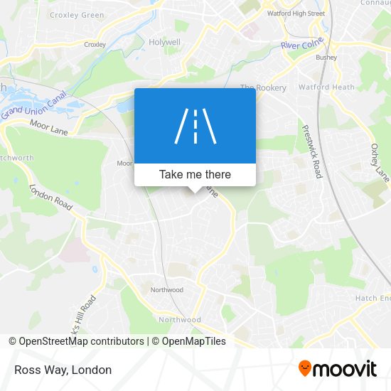 Ross Way map