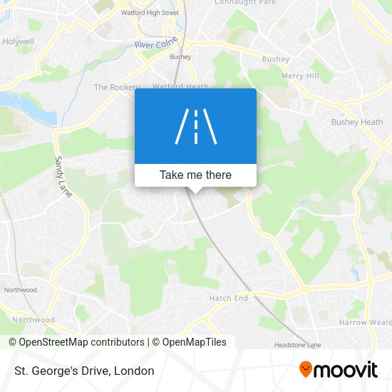 St. George's Drive map