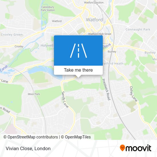 Vivian Close map