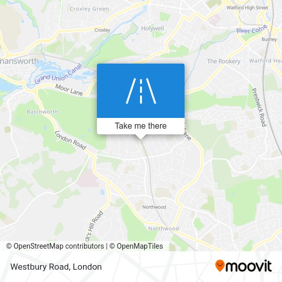 Westbury Road map