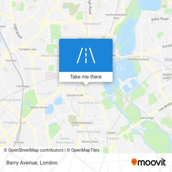 Barry Avenue map
